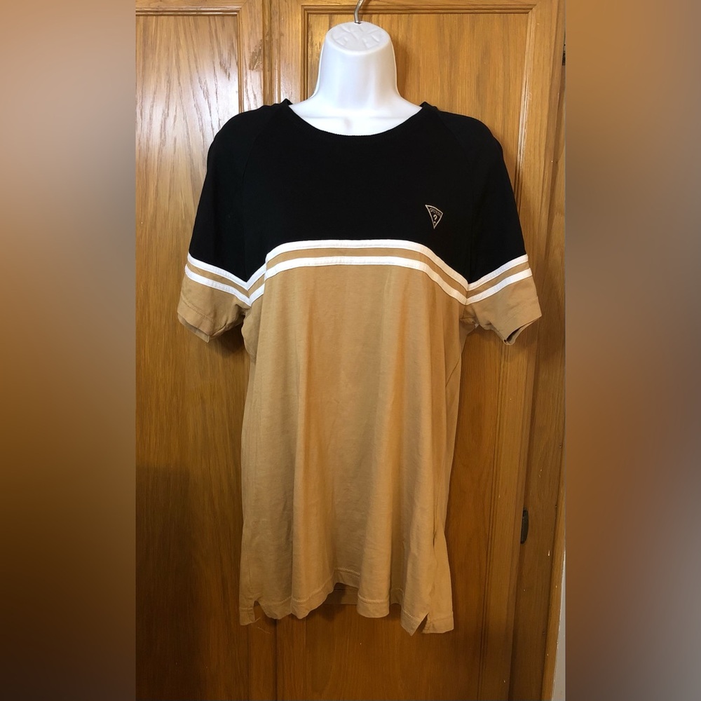 Men’s Vintage Guess Striped Shirt Size M Medium EUC